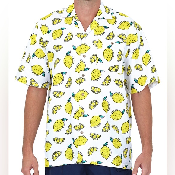 Uzzi Amphibious Gear Lemons Button Down Top - Picture 1 of 3